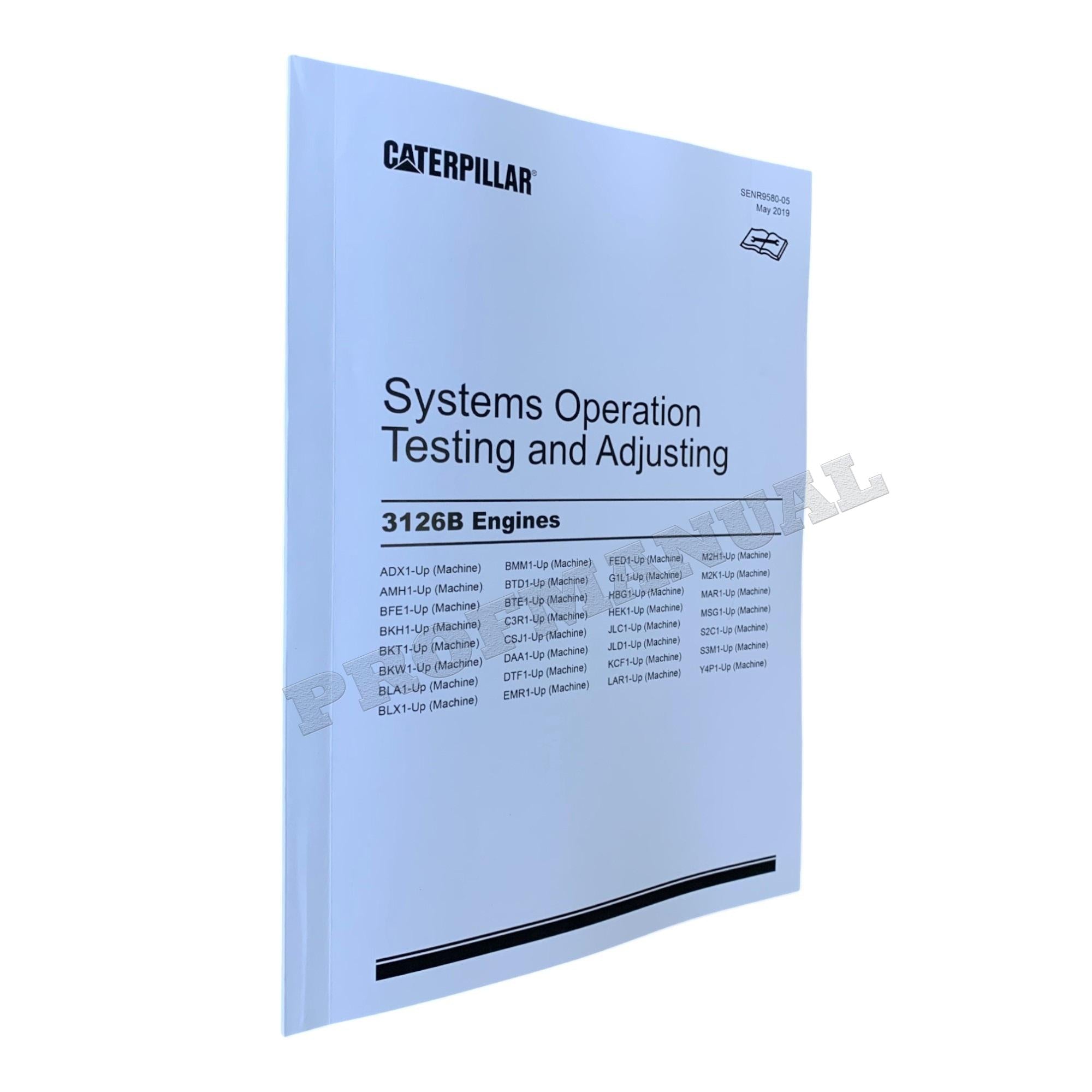 Manual de servicio completo del motor Caterpillar 3126B SNBFE 1-UP *Enviar número de serie