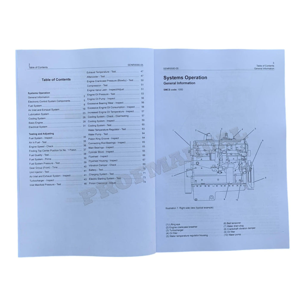 Manual de servicio completo del motor Caterpillar 3126B SNBFE 1-UP *Enviar número de serie