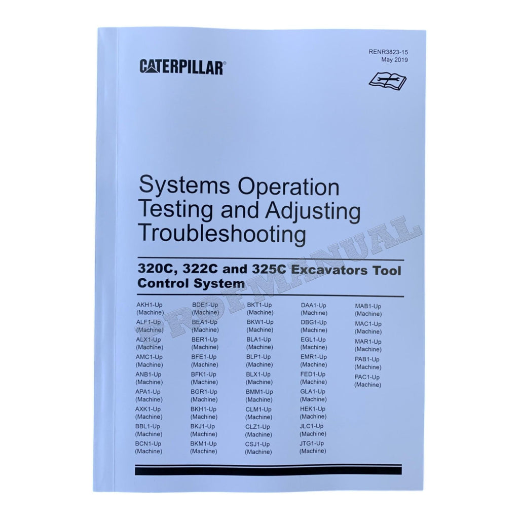 Caterpillar 325C Excavator Full Service Manual 20 books S.N.BFE 1-UP  *Send serial number