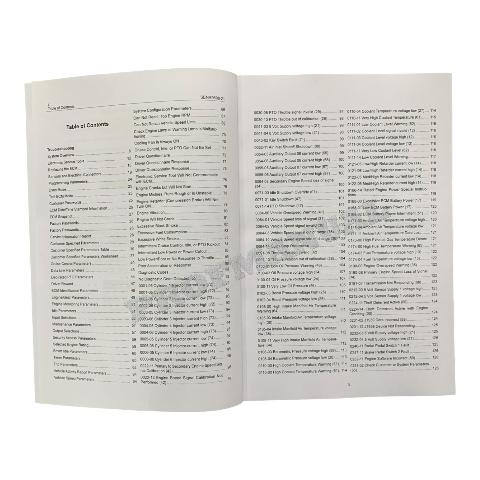 Caterpillar C15 ACERT Engine Full Service Manual BXS1-UP *Send serial number