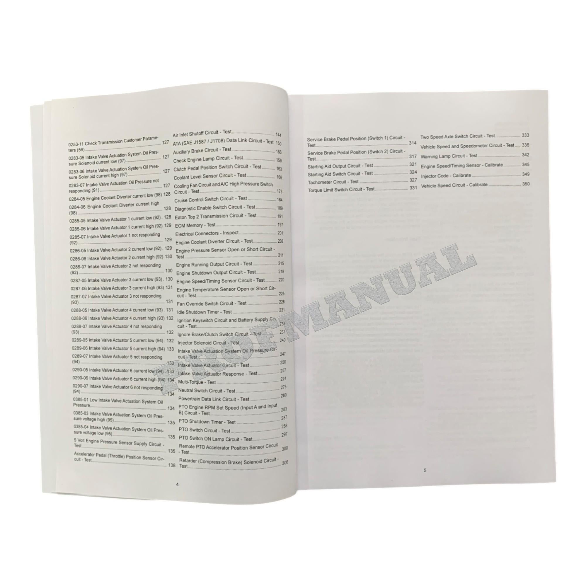 Caterpillar C15 ACERT Engine Full Service Manual BXS1-UP *Send serial number
