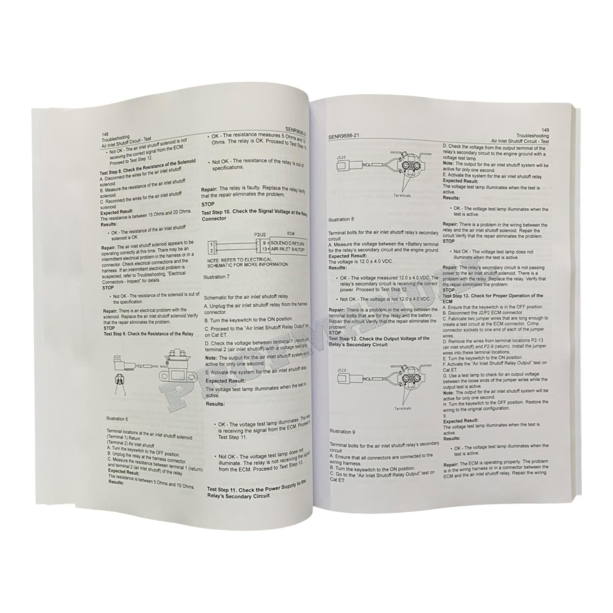 Caterpillar C15 ACERT Engine Full Service Manual BXS1-UP *Send serial number