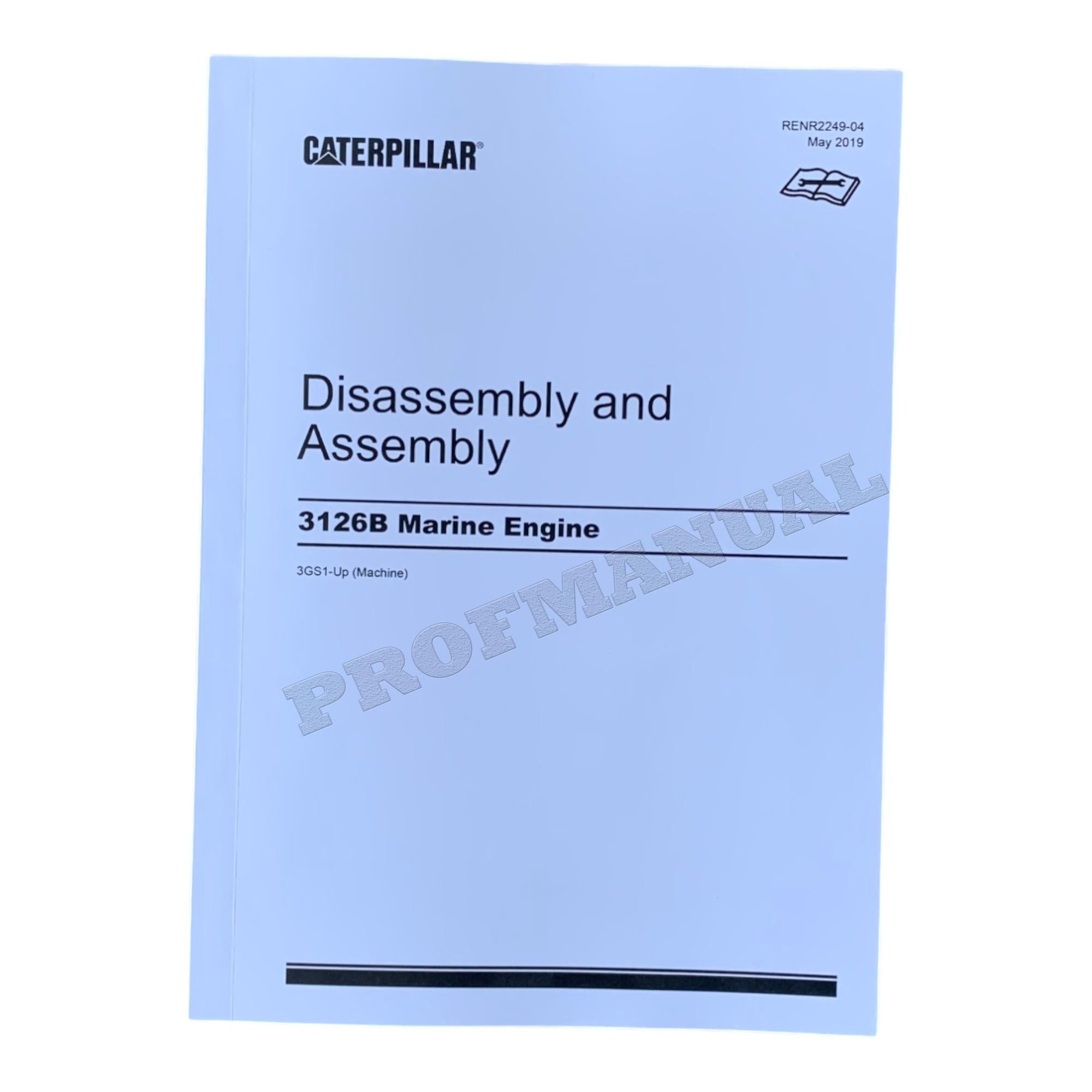 Manual de servicio completo del motor marino Caterpillar 3126B 16 libros *Enviar número de serie