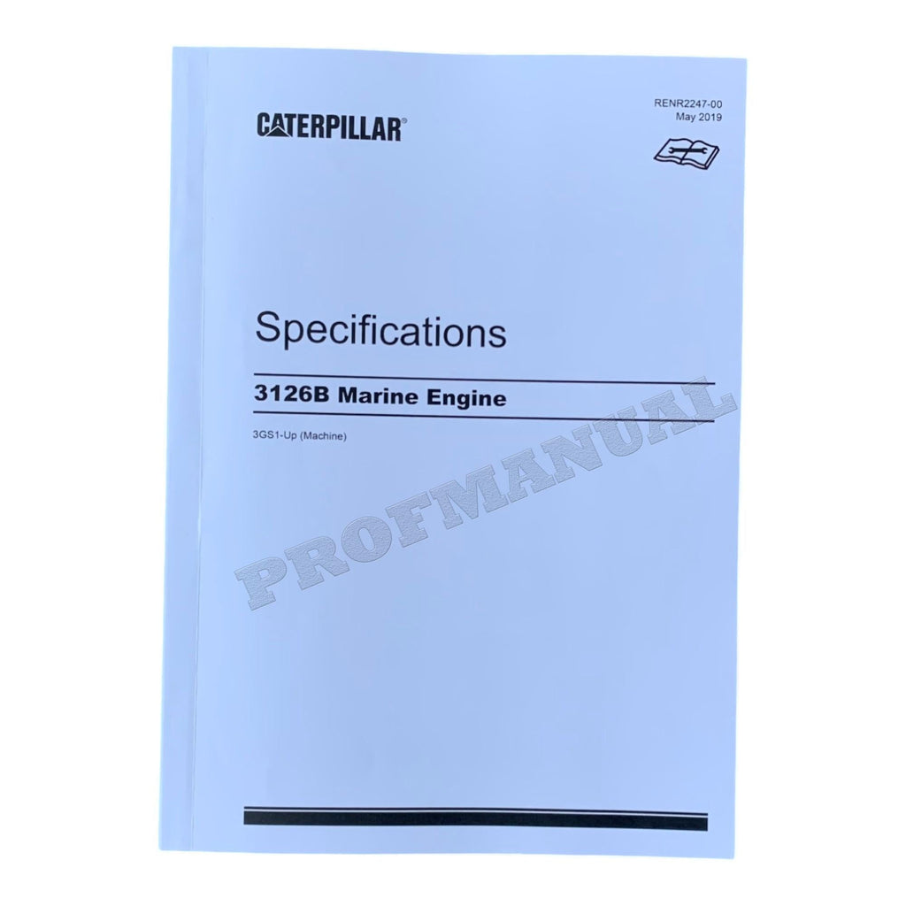Manual de servicio completo del motor marino Caterpillar 3126B 16 libros *Enviar número de serie