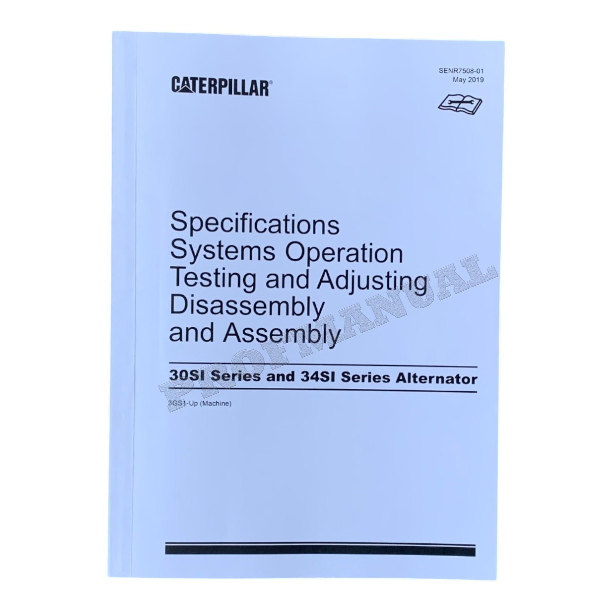 Manual de servicio completo del motor marino Caterpillar 3126B 16 libros *Enviar número de serie