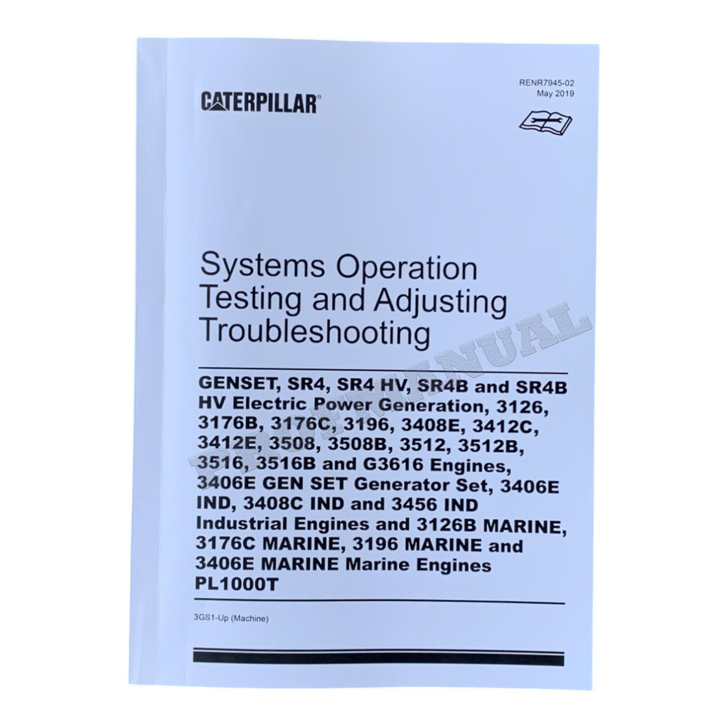 Manual de servicio completo del motor marino Caterpillar 3126B 16 libros *Enviar número de serie