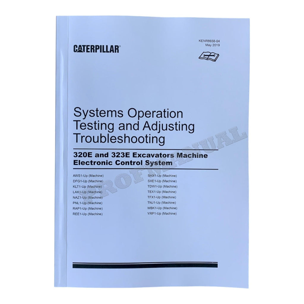 Caterpillar 320E 323E Hydraulic Excavator Full Service Manual