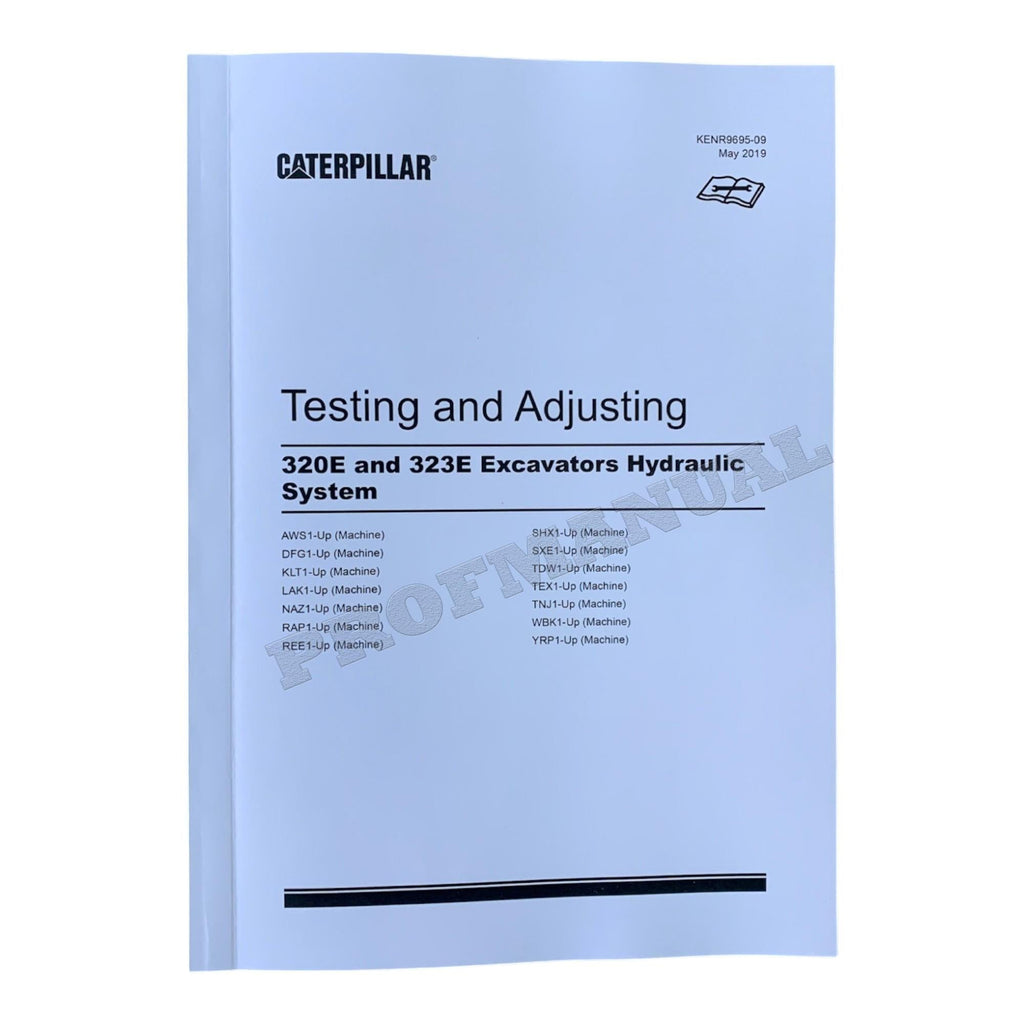 Caterpillar 320E 323E Hydraulic Excavator Full Service Manual
