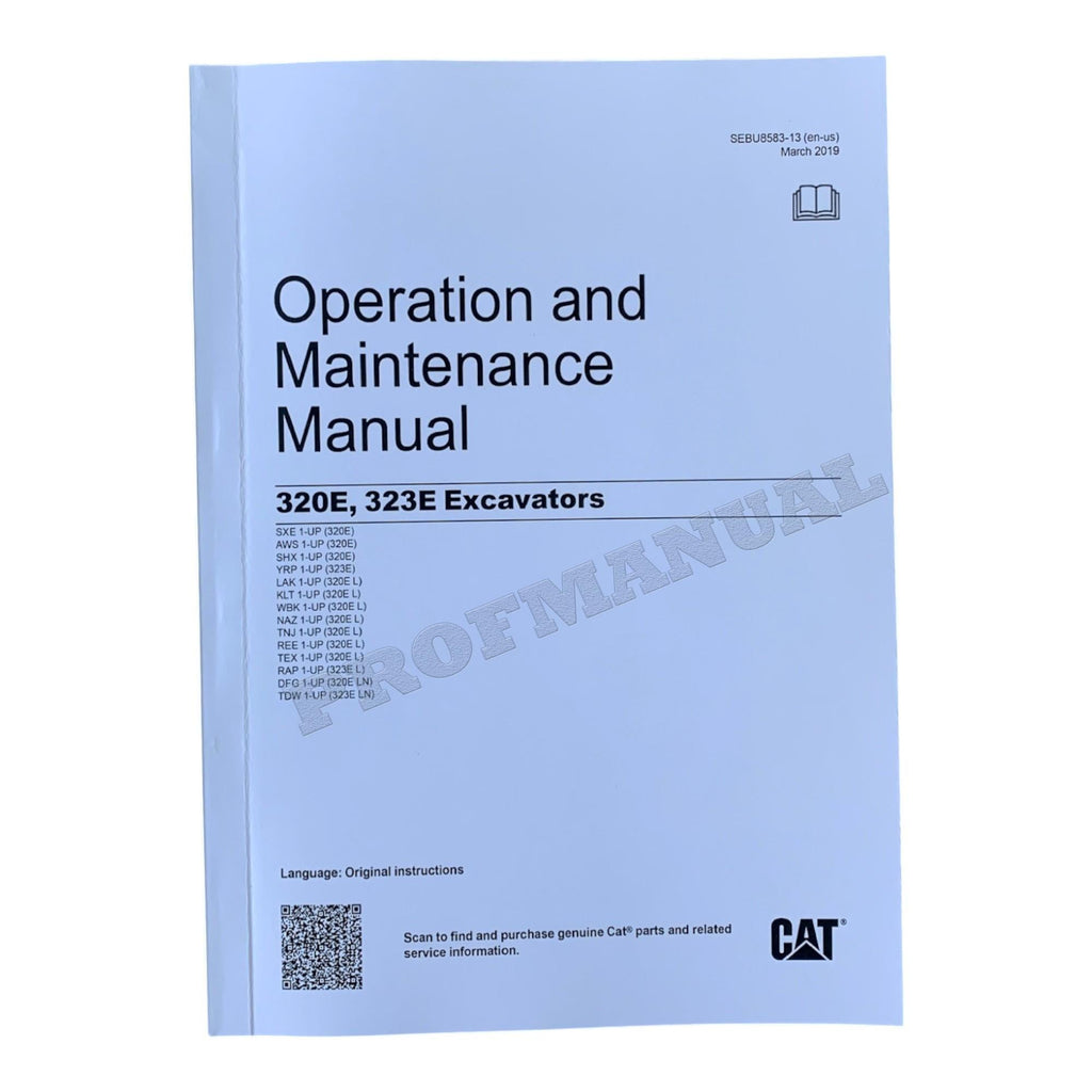 Caterpillar 320E 323E Hydraulic Excavator Full Service Manual