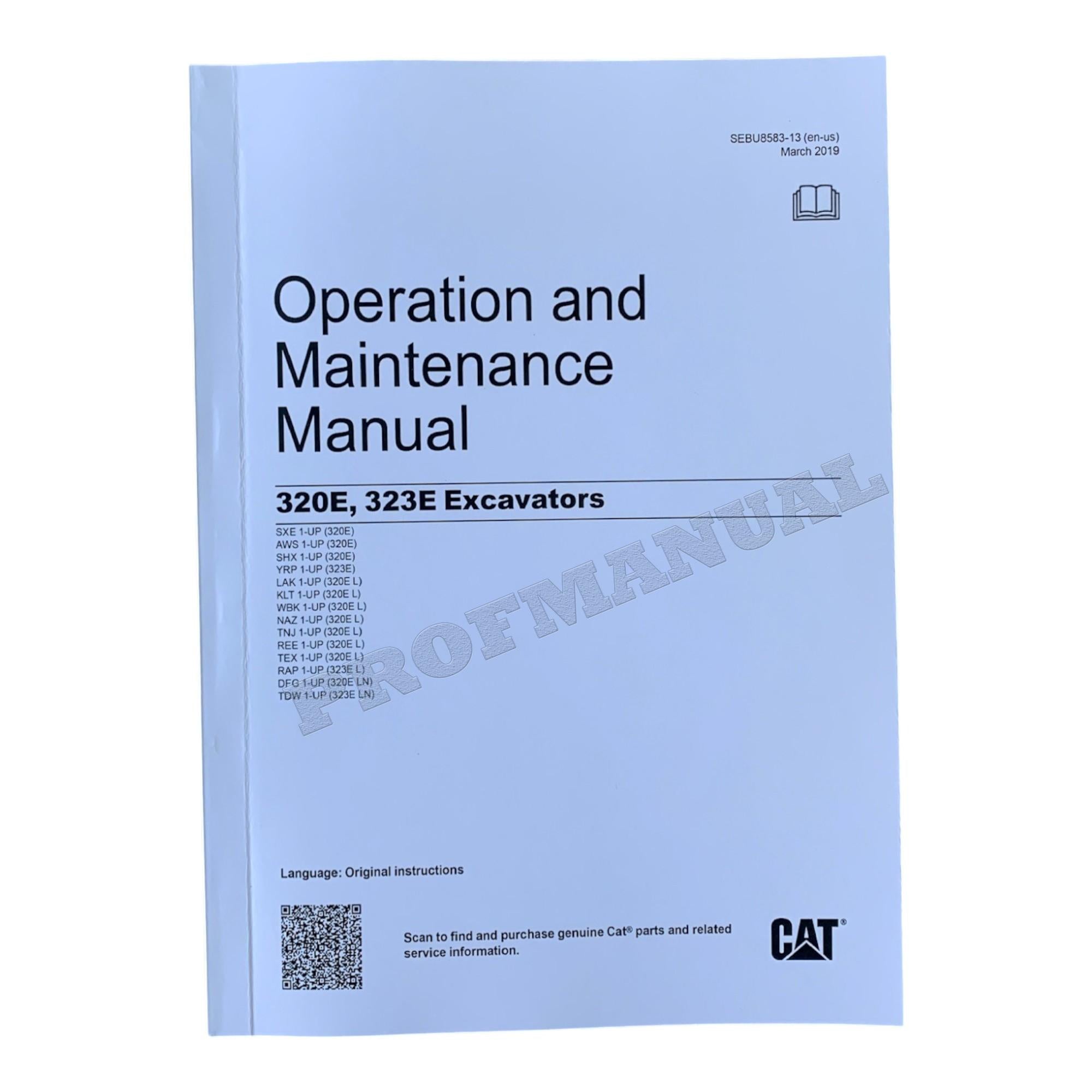 Caterpillar 320E 323E Hydraulic Excavator Full Service Manual