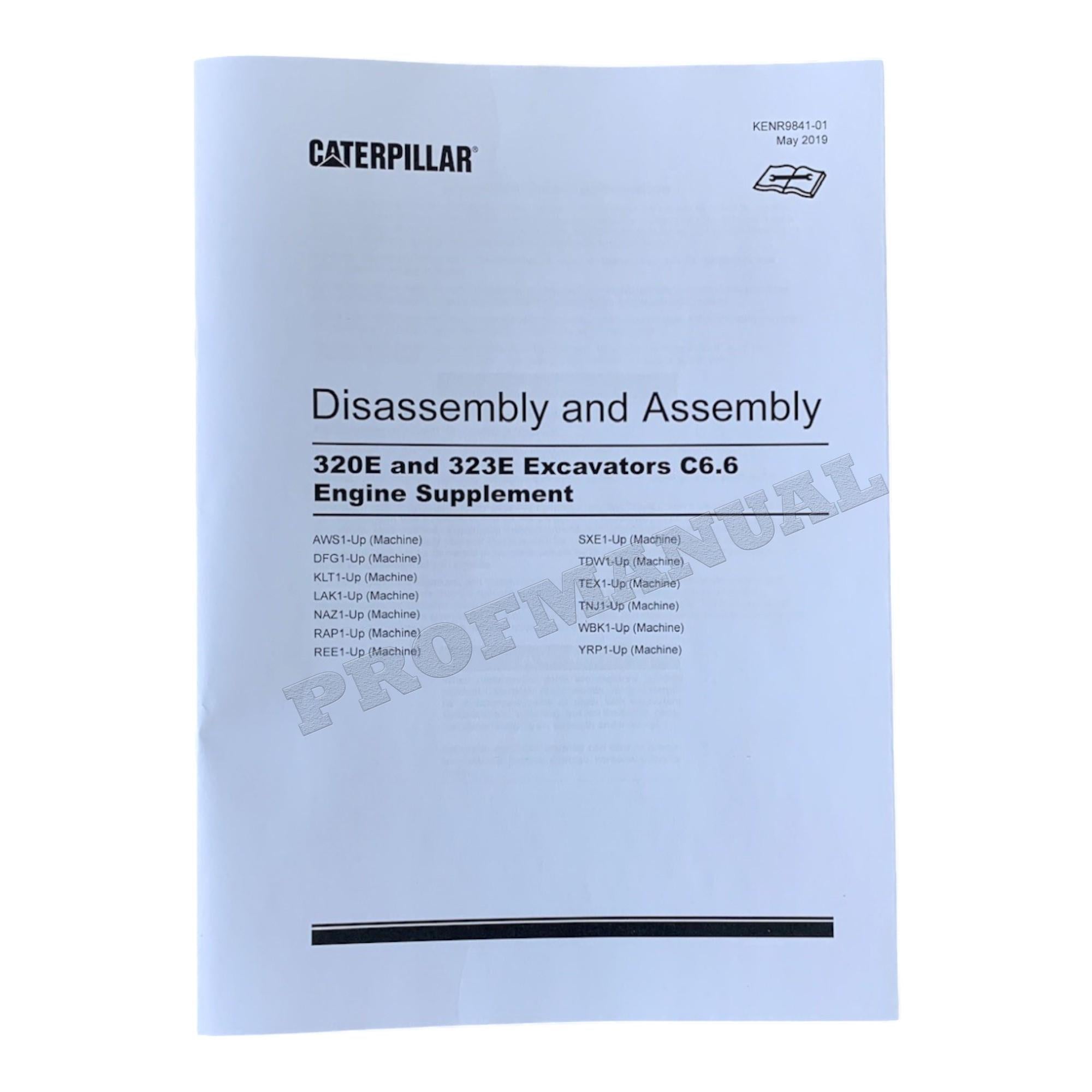 Caterpillar 320E 323E Hydraulic Excavator Full Service Manual
