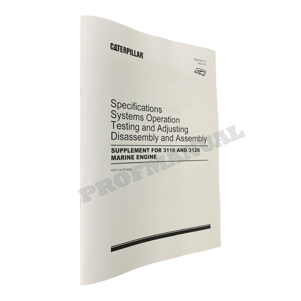 Manual de servicio completo del motor marino Caterpillar 3116 3126 *Enviar número de serie