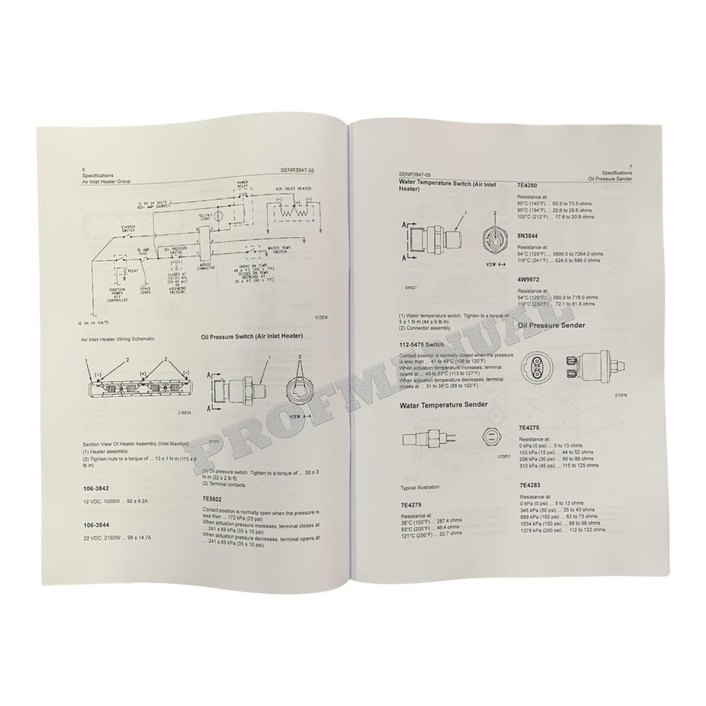 Manual de servicio completo del motor marino Caterpillar 3116 3126 *Enviar número de serie