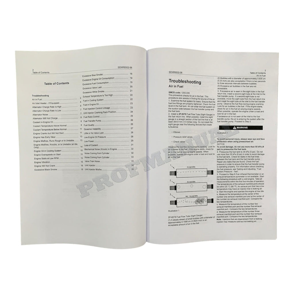 Manual de servicio completo del motor marino Caterpillar 3116 3126 *Enviar número de serie
