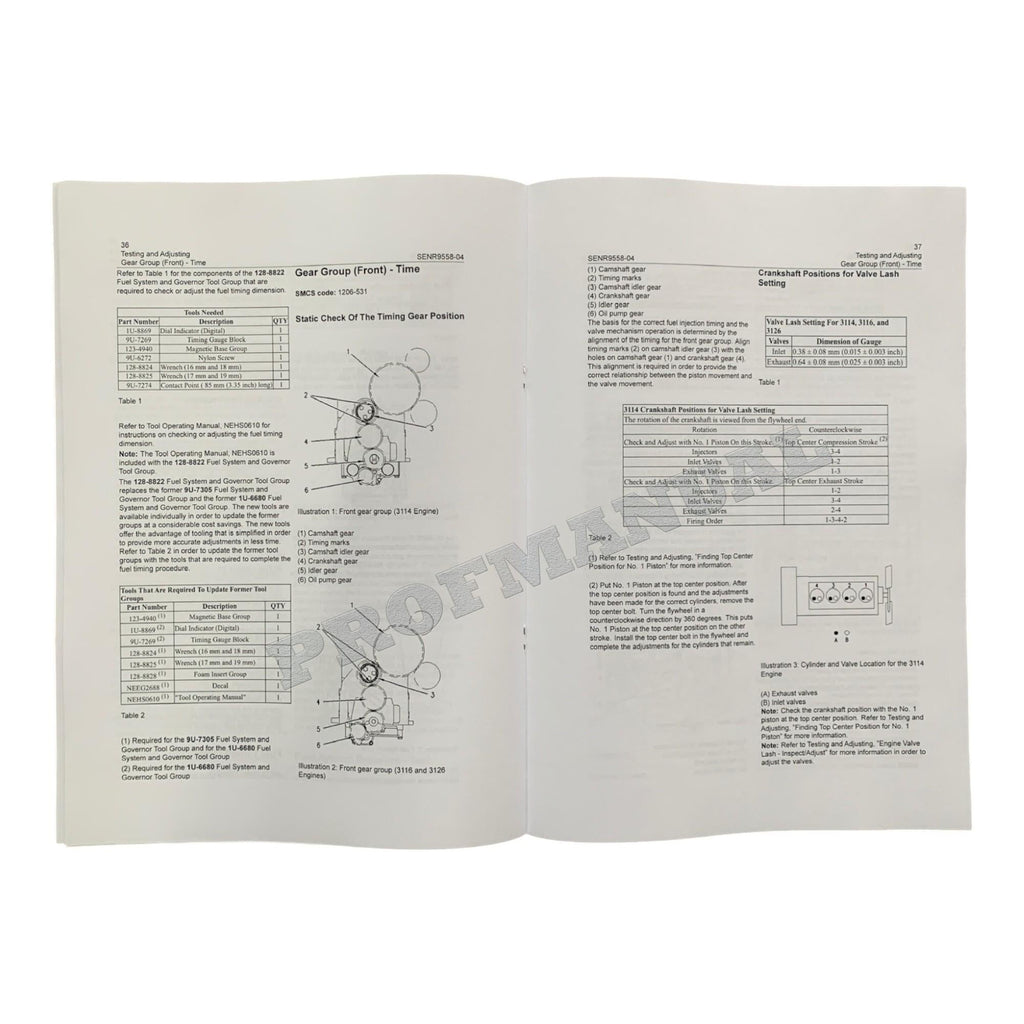 Manual de servicio completo del motor marino Caterpillar 3116 3126 *Enviar número de serie