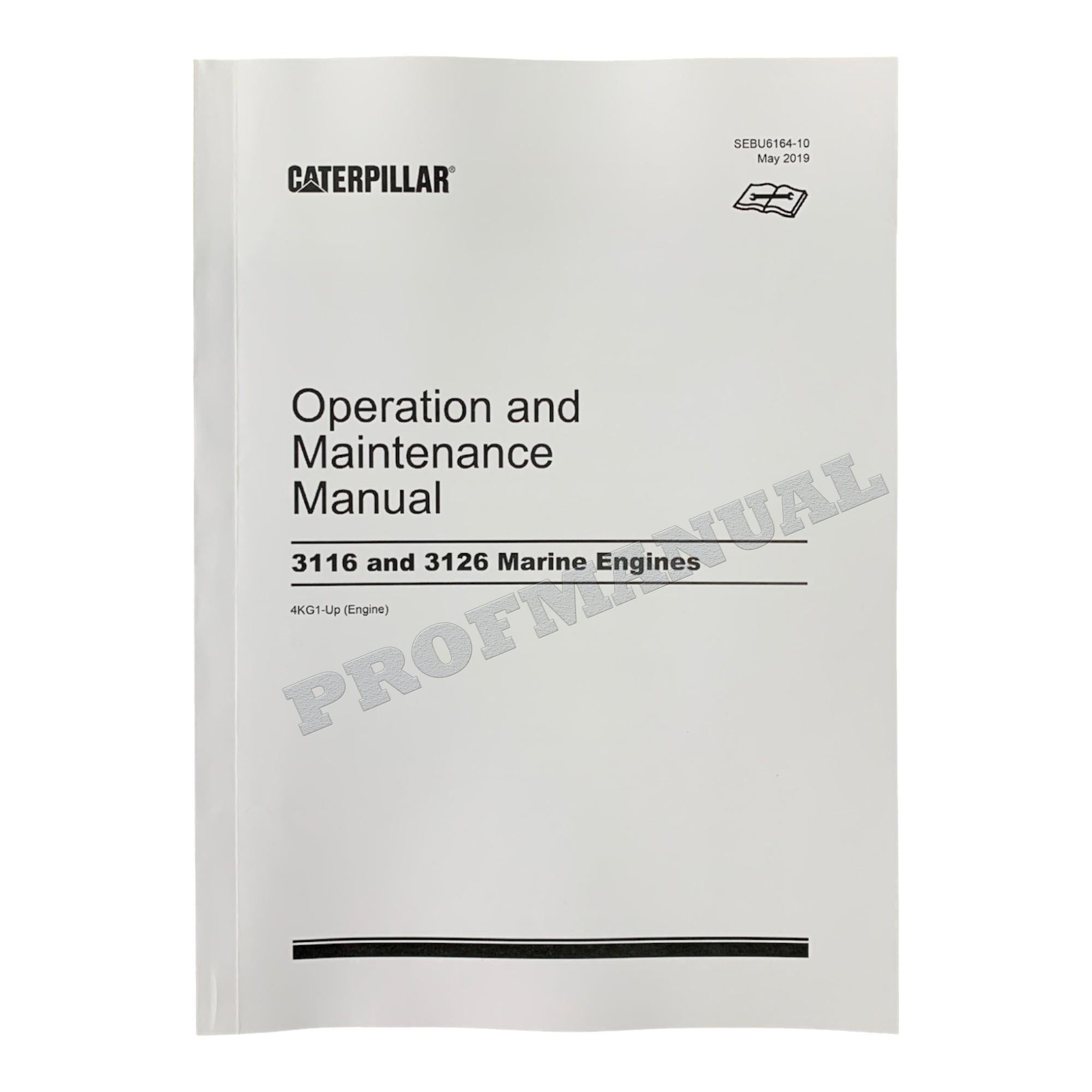 Manual de servicio completo del motor marino Caterpillar 3116 3126 *Enviar número de serie
