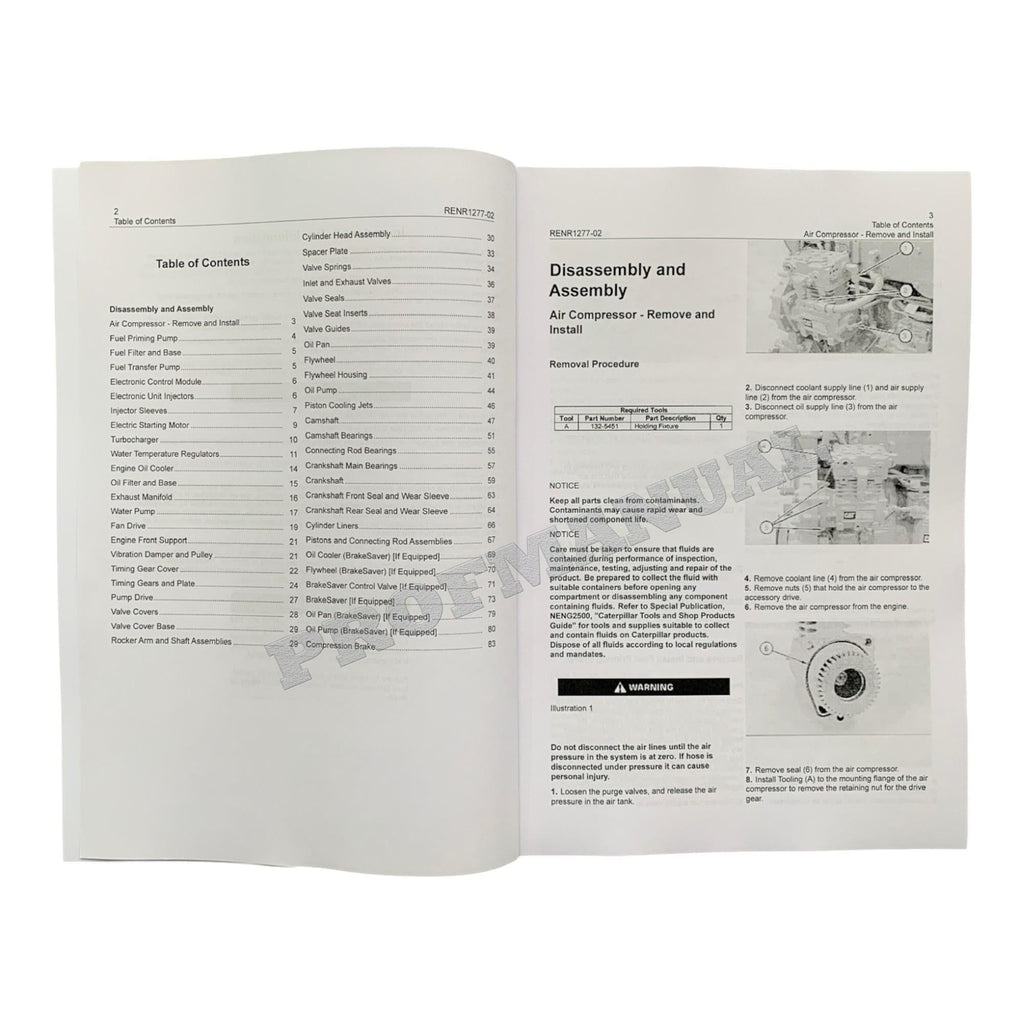 Caterpillar 3406E Truck Engine Full Service Manual *Send serial number