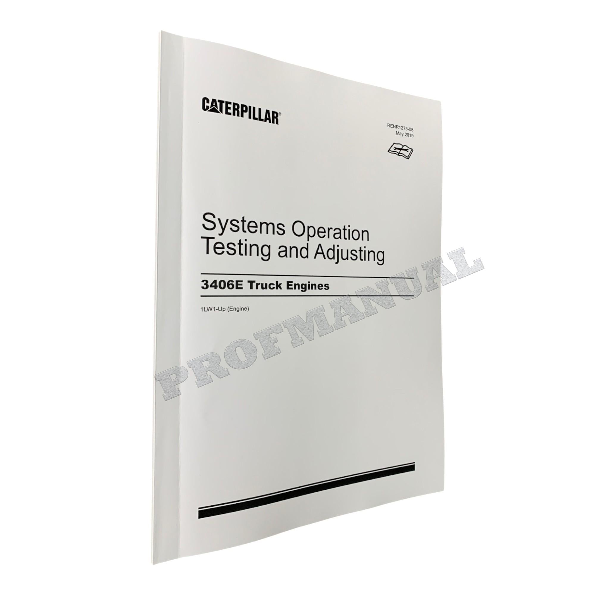 Caterpillar 3406E Truck Engine Full Service Manual *Send serial number