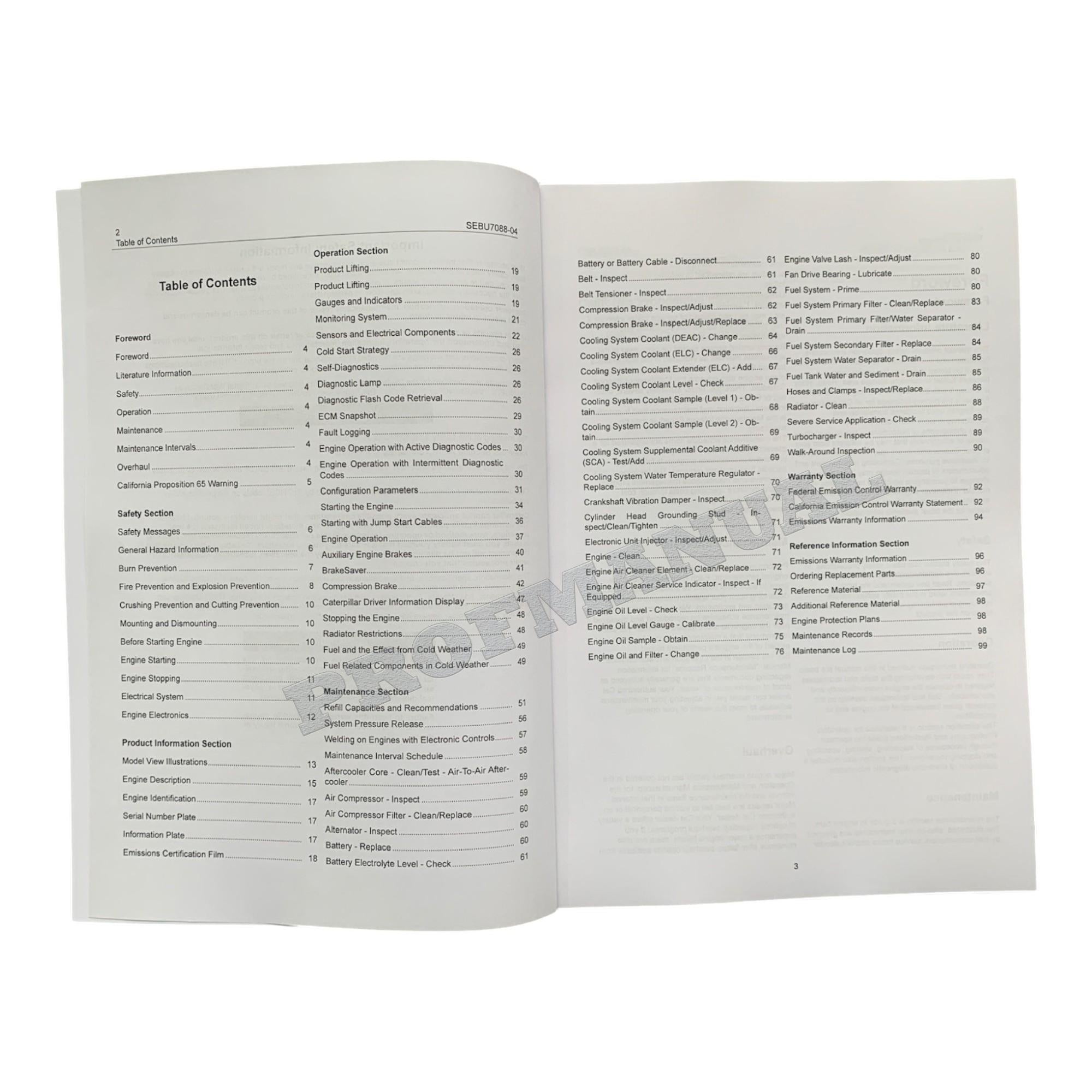 Caterpillar 3406E Truck Engine Full Service Manual *Send serial number