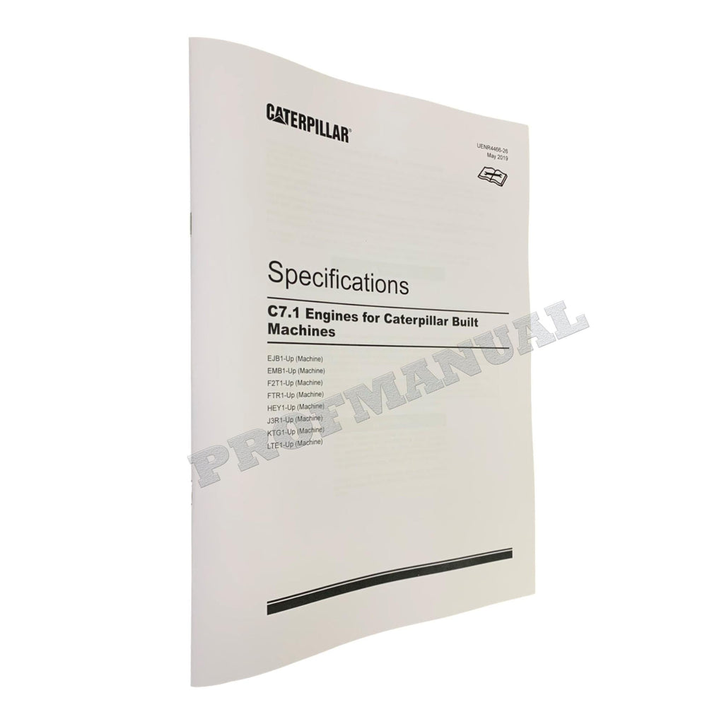 Caterpillar C7.1 Engine Service Manual *Send serial number