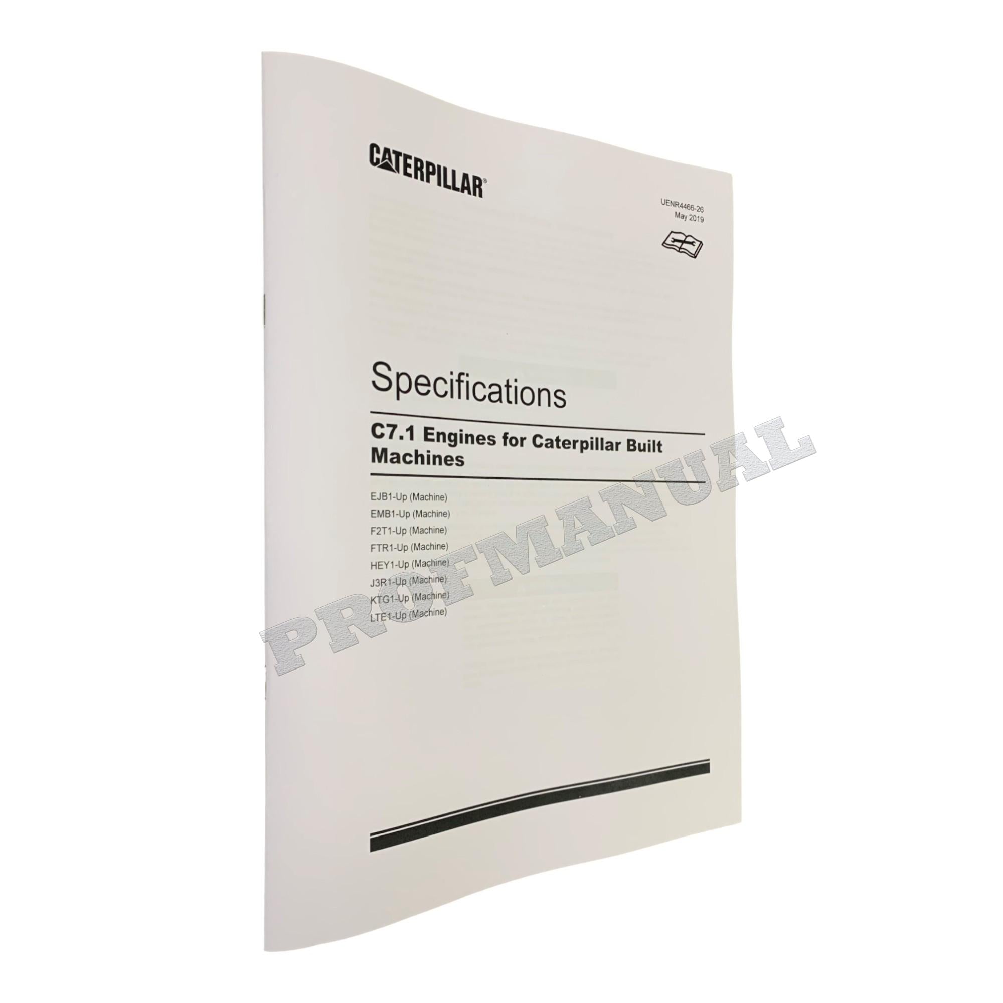 Caterpillar C7.1 Engine Service Manual *Send serial number