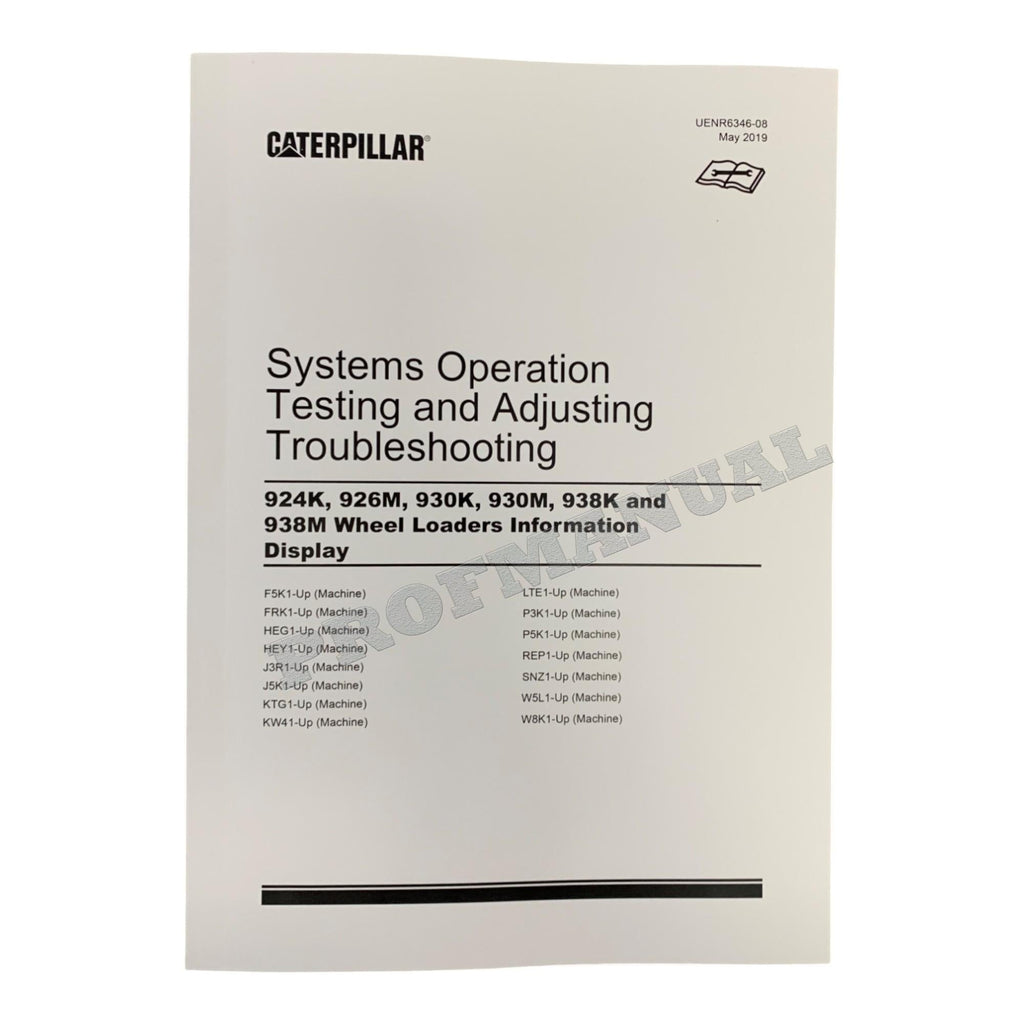 Caterpillar 926M 930M 938M Wheel Loader Full Service Manual 18 books *Send serial number