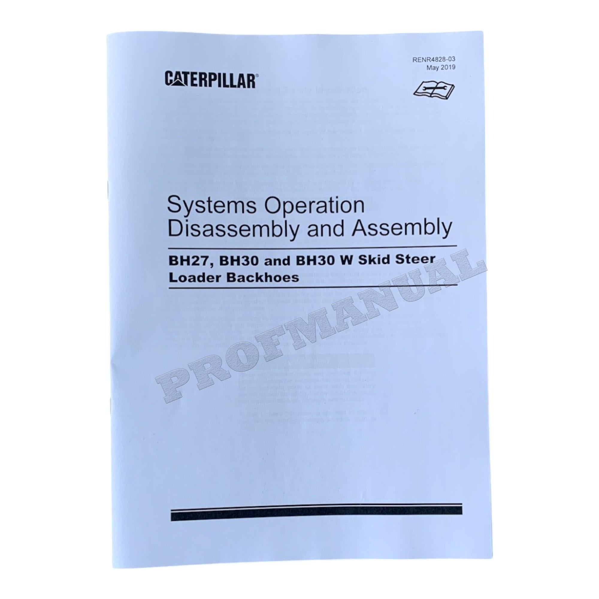 Caterpillar BH30 BACKHOE Full Service Manual *Send serial number