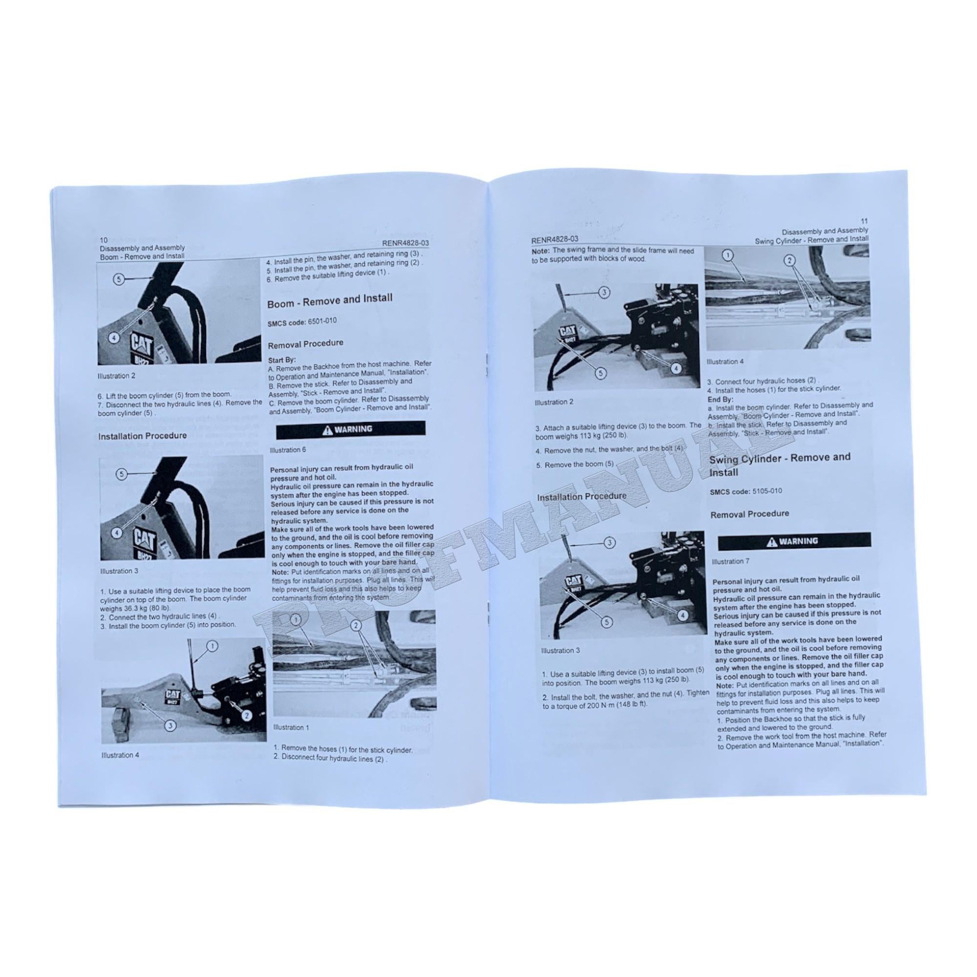 Caterpillar BH30 BACKHOE Full Service Manual *Send serial number