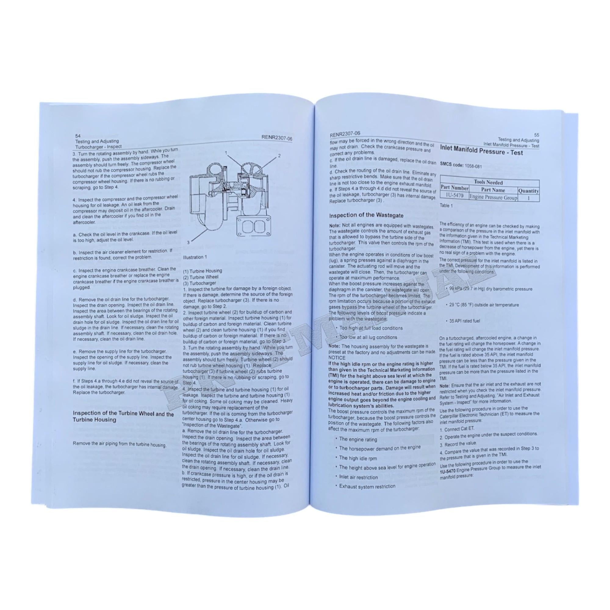 Caterpillar C-15 C-16 C-18 Truck Engine Service Manual 4books
