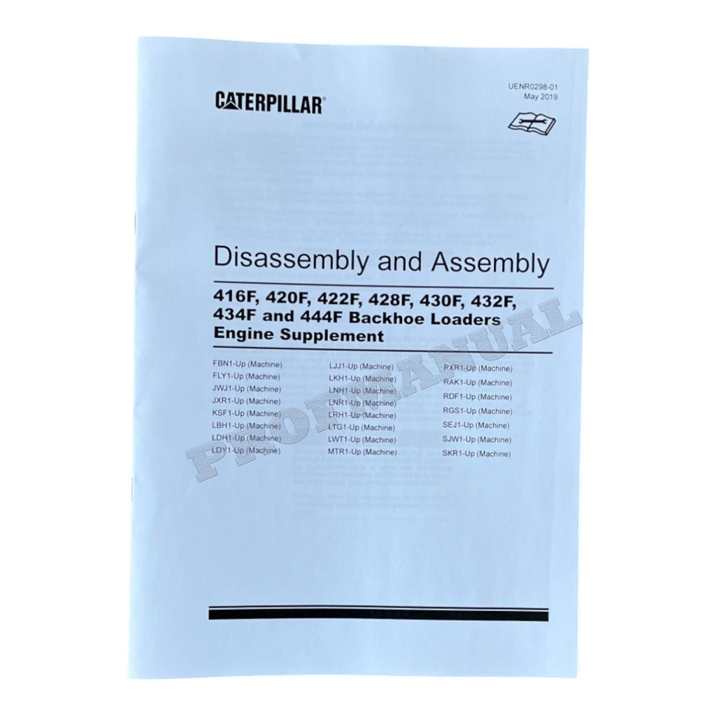 Caterpillar C4.4 C6.6 3054C Engine Backhoe Loader Service Manual *Send serial number