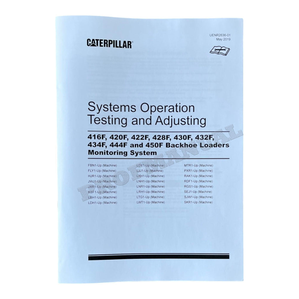 Caterpillar 416F 420F 420F Backhoe Loader Full Service Manual