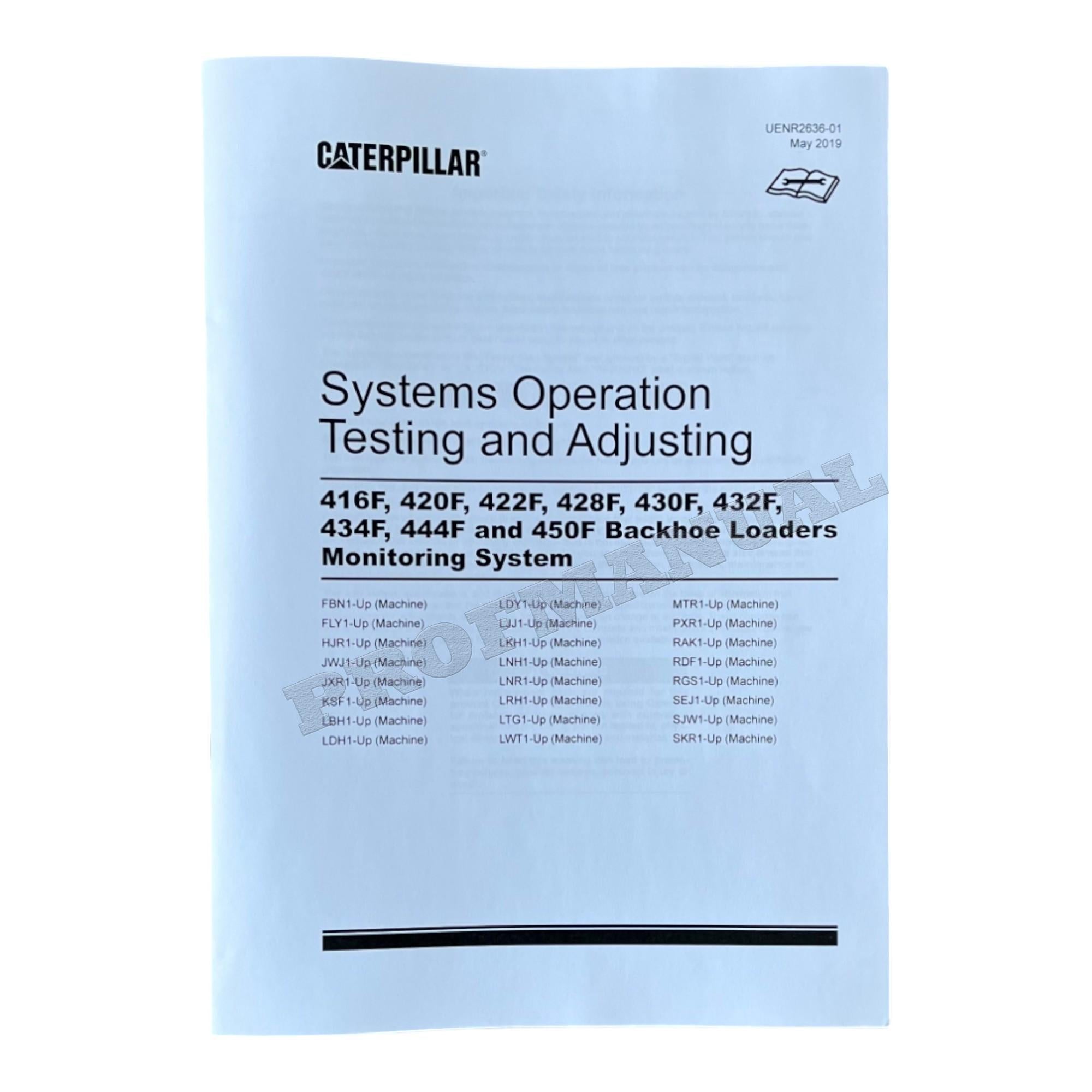 Caterpillar 416F 420F 420F Backhoe Loader Full Service Manual