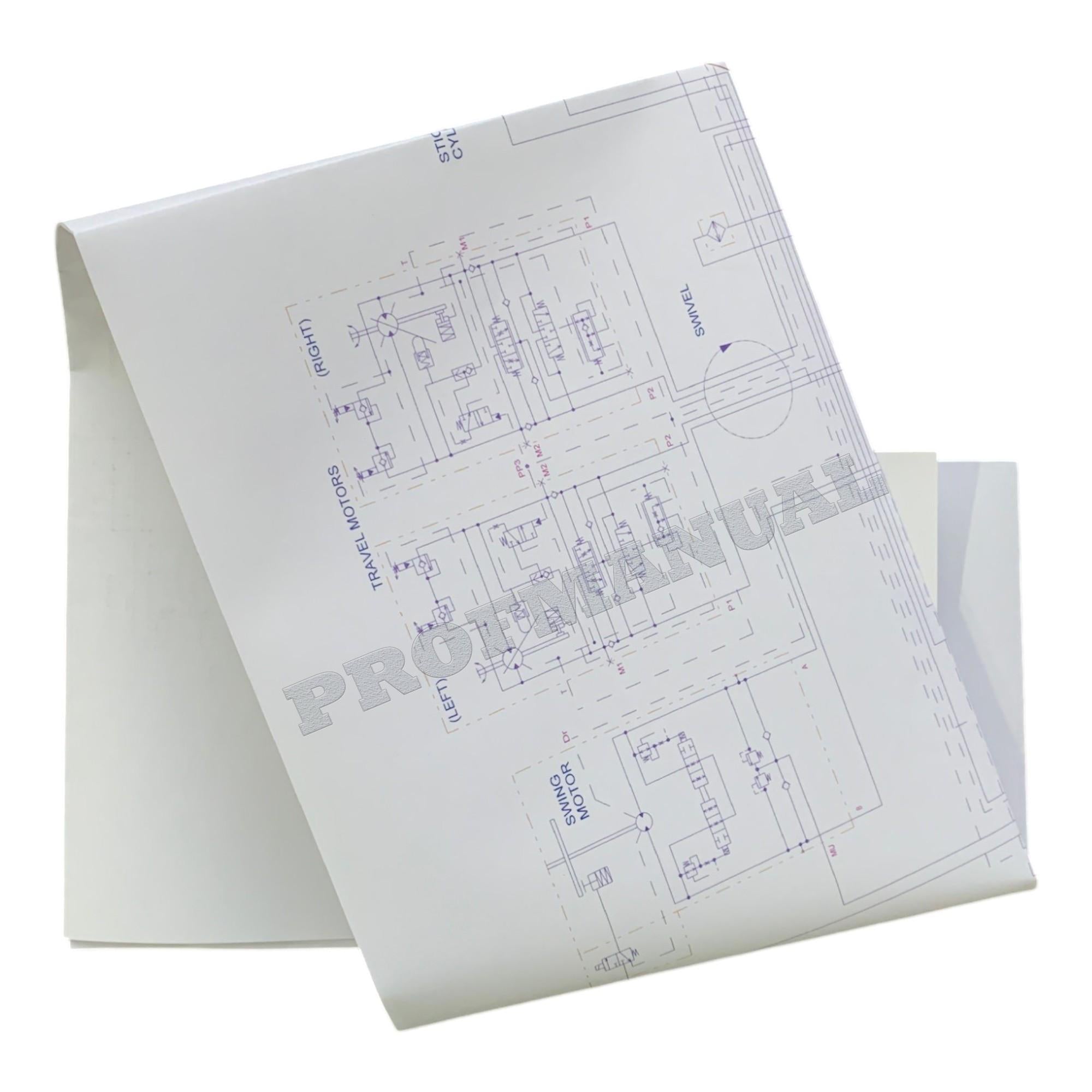 Manual de servicio del esquema hidráulico de la excavadora Caterpillar 315B, 317B y 318B RENR1145