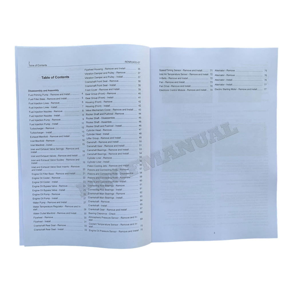 Manual de servicio del motor Caterpillar 3054E 3056E para cargadoras IT28G 924G 924GZ 928G