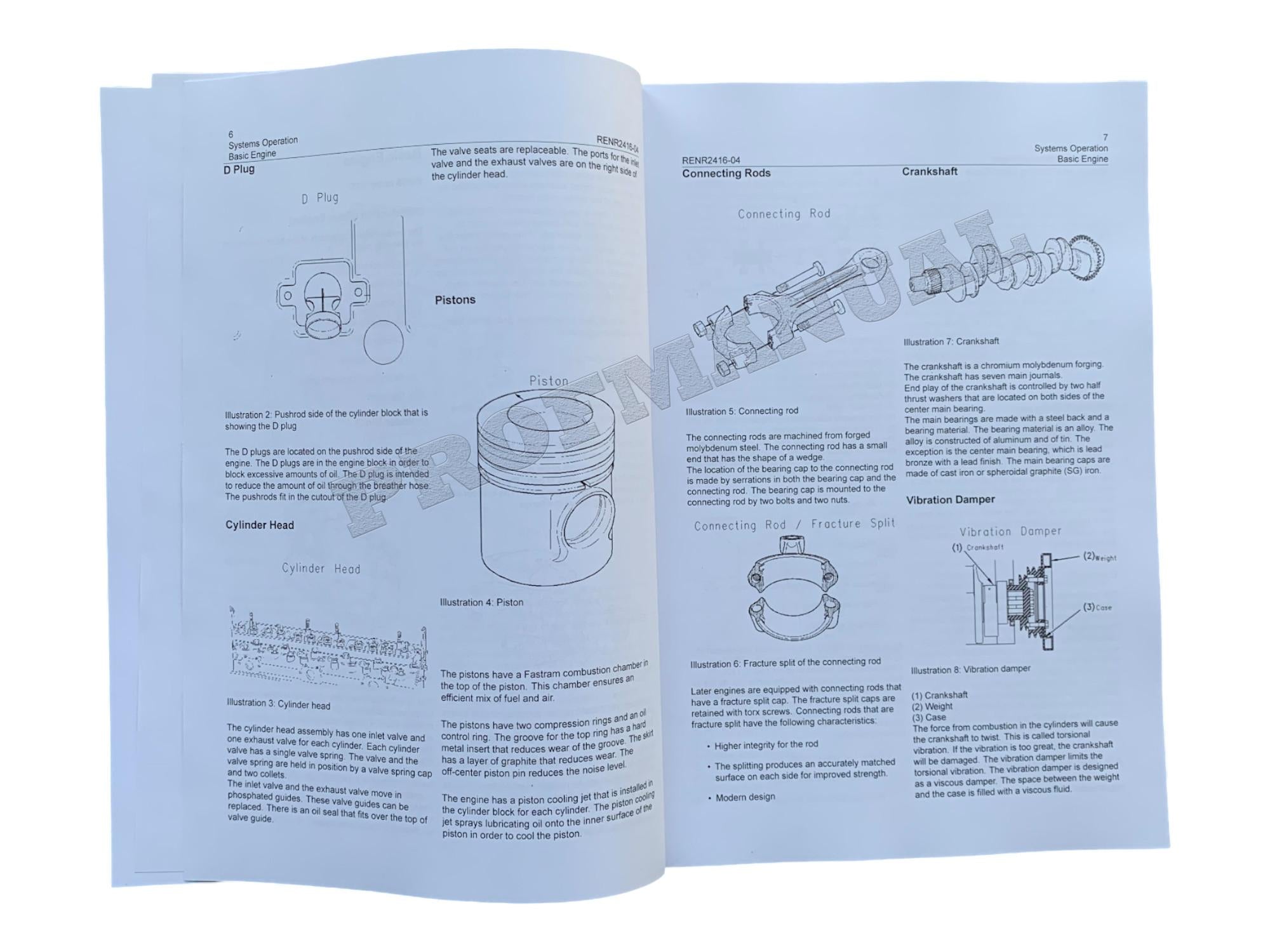 Manual de servicio del motor Caterpillar 3054E 3056E para cargadoras IT28G 924G 924GZ 928G