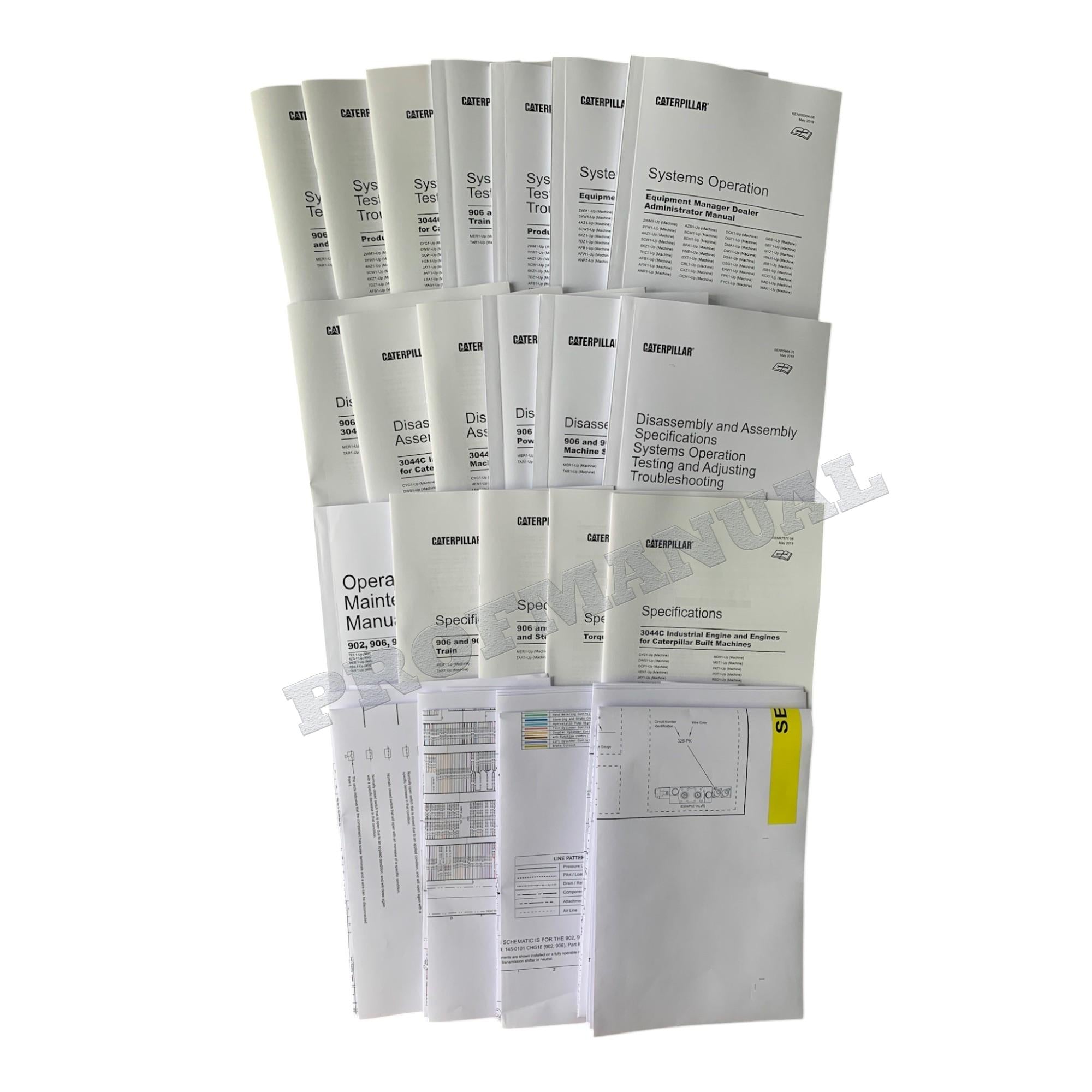 Caterpillar 908 Compact Wheel Loader Full Service Manual *Send serial number