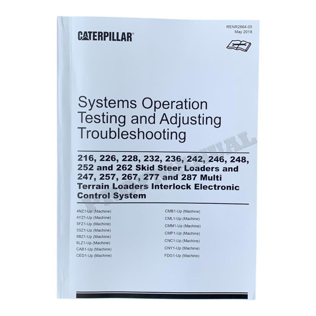 Manual de servicio completo del minicargador Caterpillar 246 *Enviar número de serie