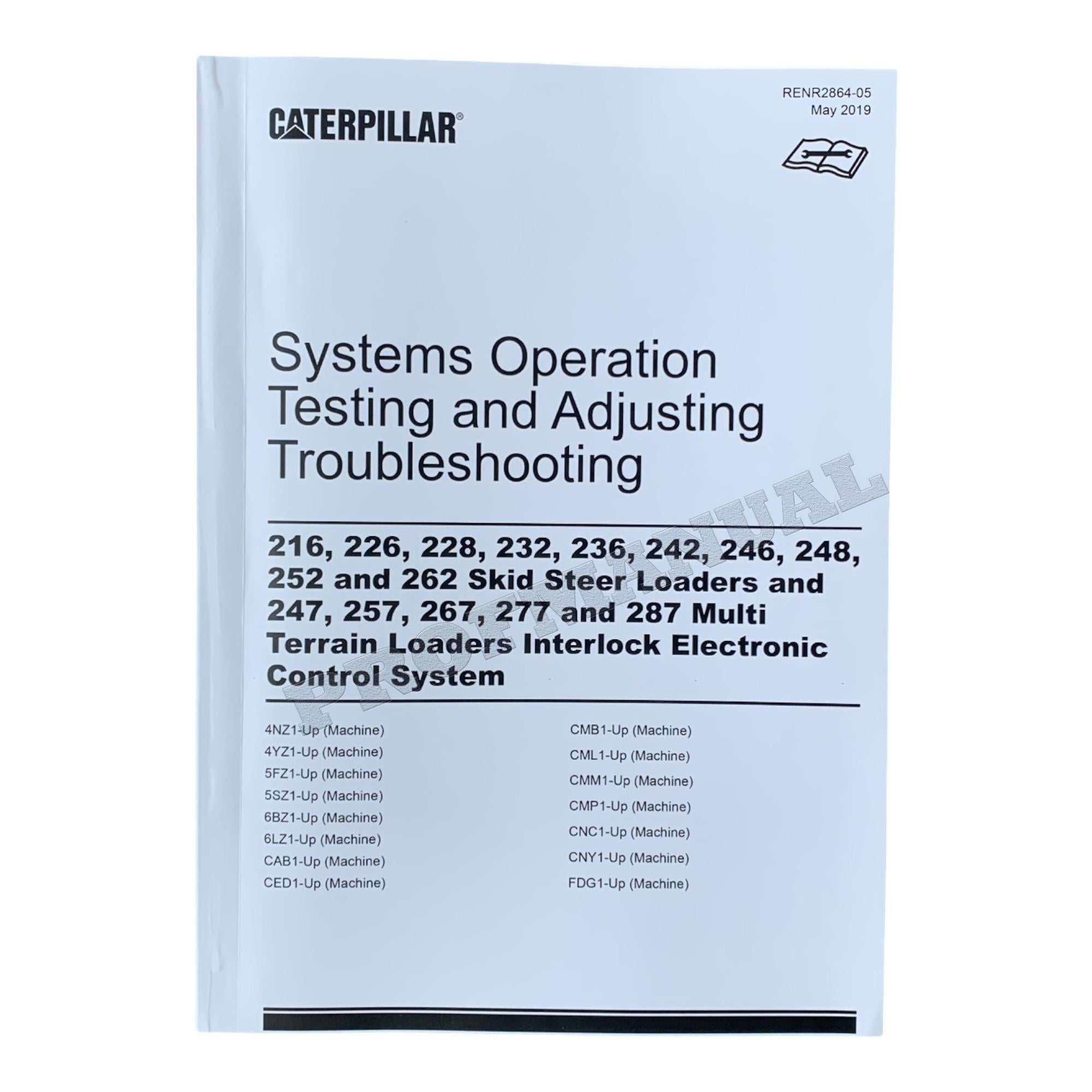 Manual de servicio completo del minicargador Caterpillar 246 *Enviar número de serie