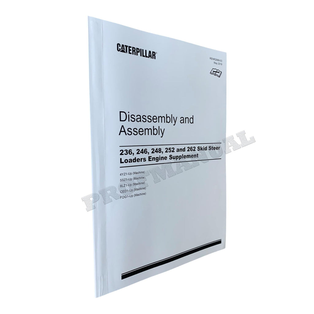 Manual de servicio del motor Caterpillar 3034 para minicargadoras 236, 246, 248, 252 y 262 *Enviar número de serie