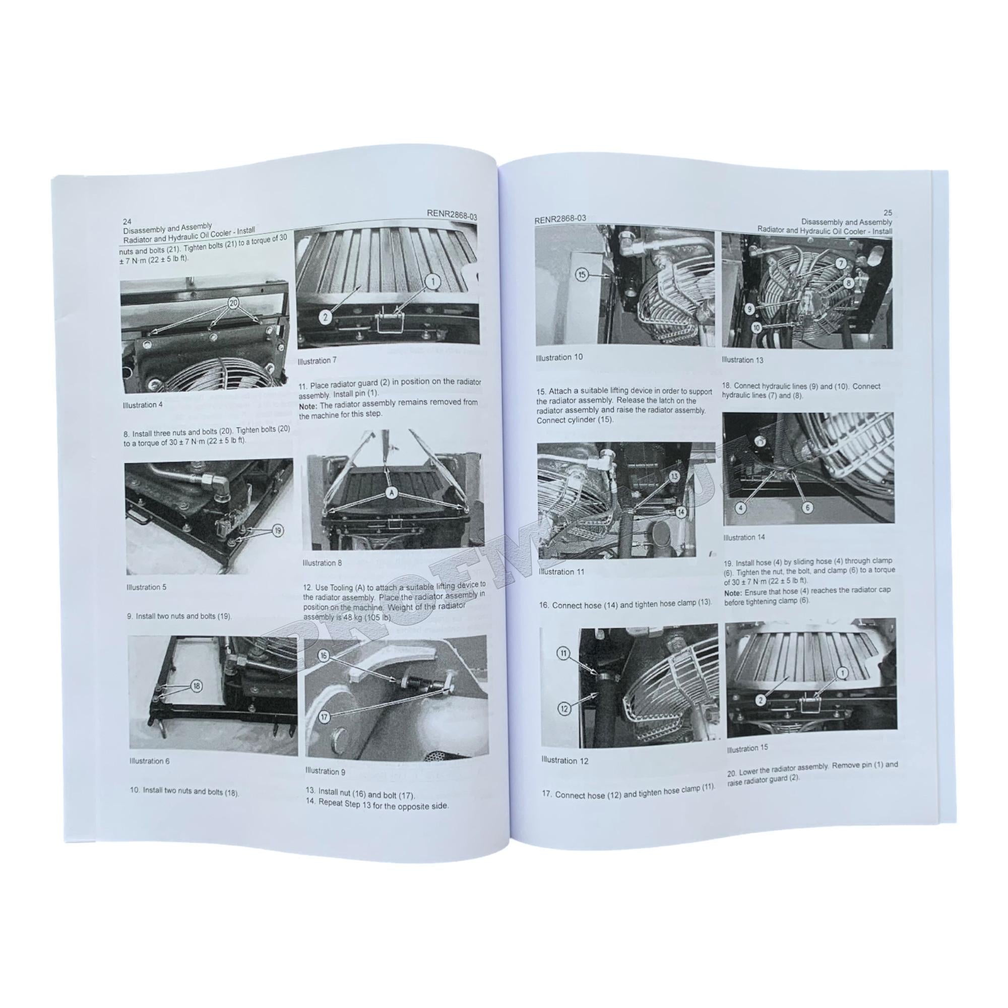 Manual de servicio del motor Caterpillar 3034 para minicargadoras 236, 246, 248, 252 y 262 *Enviar número de serie