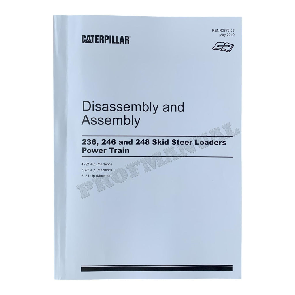 Manual de servicio completo del minicargador Caterpillar 246 *Enviar número de serie