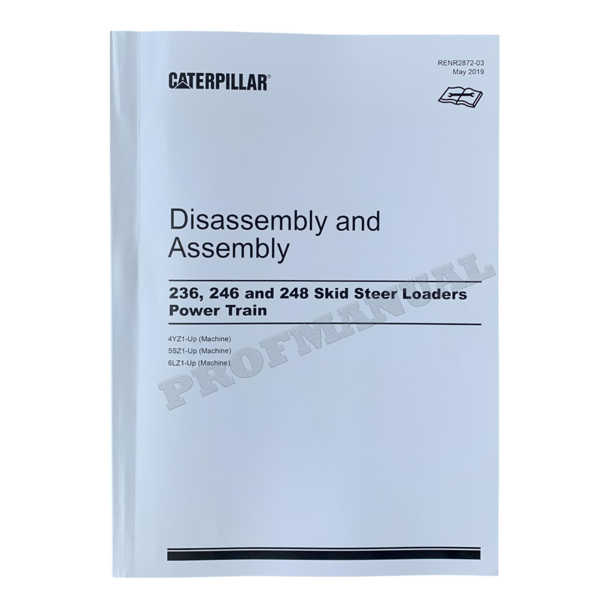 Manual de servicio completo del minicargador Caterpillar 246 *Enviar número de serie