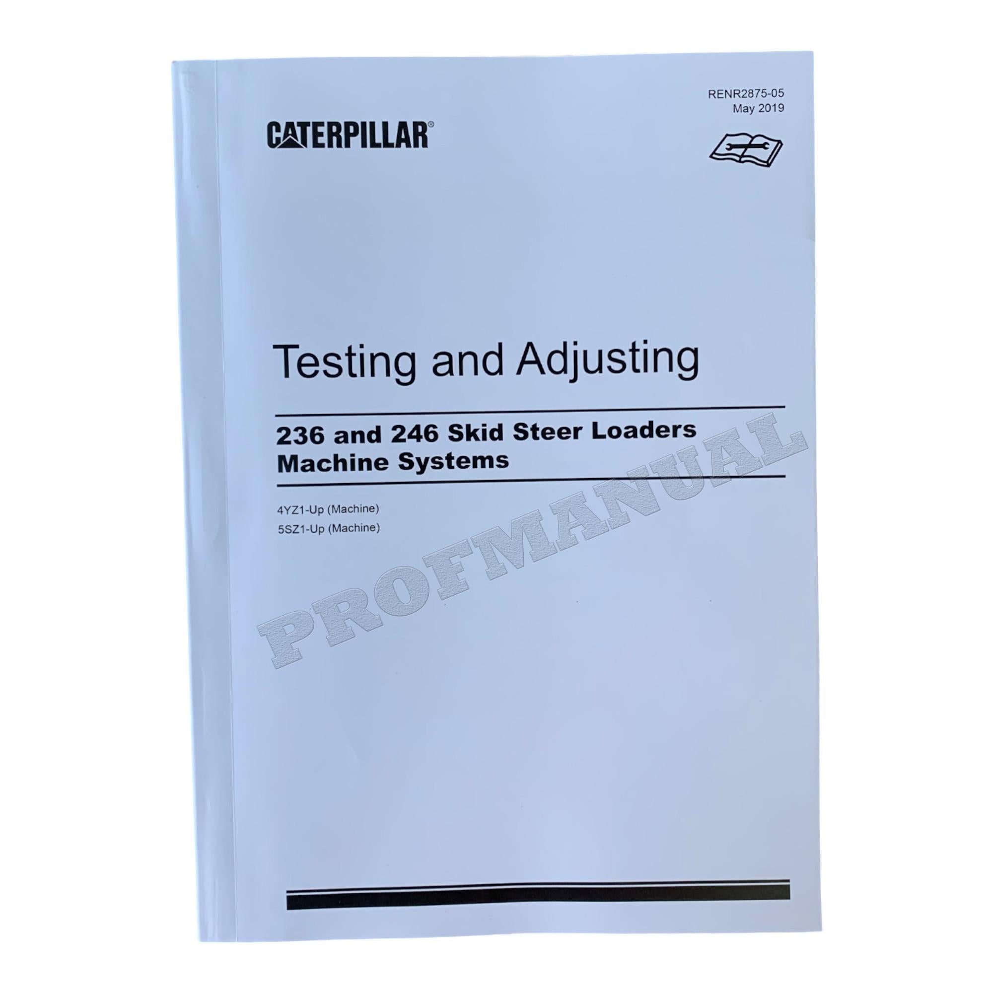 Manual de servicio completo del minicargador Caterpillar 246 *Enviar número de serie