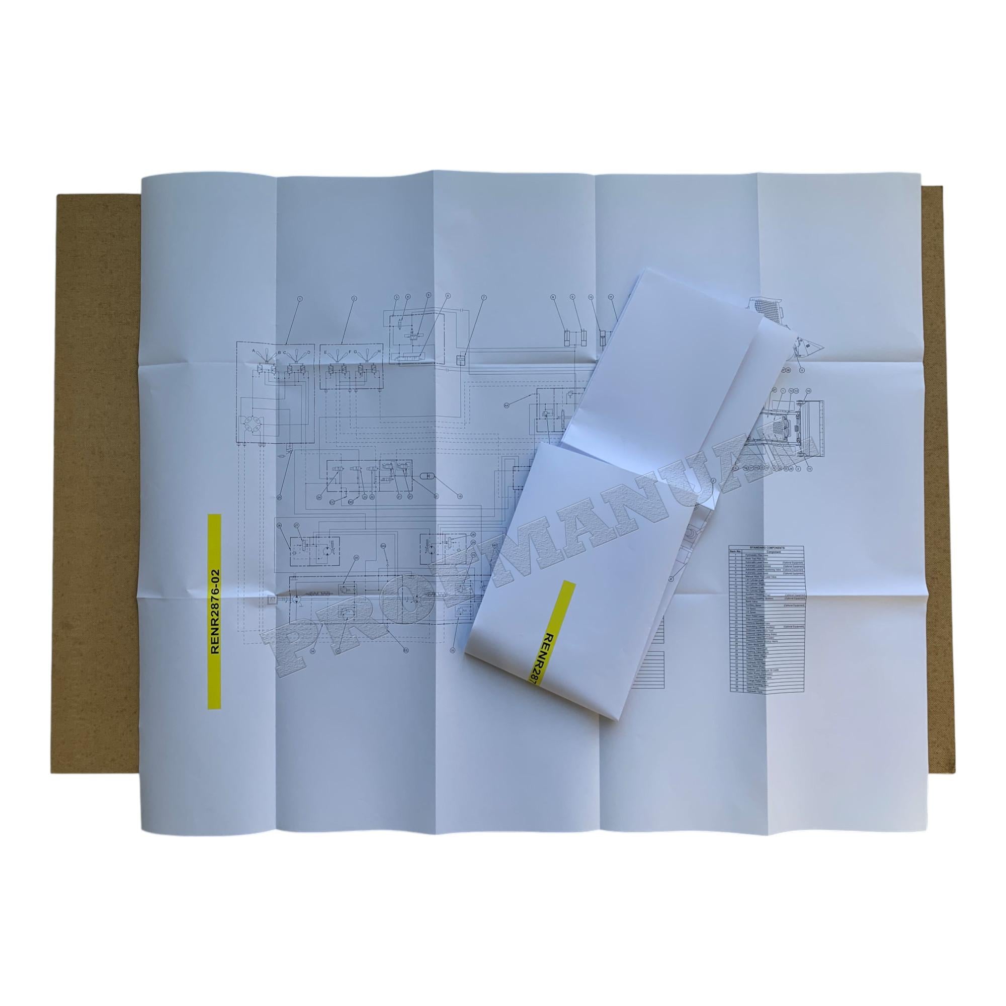 Manual de servicio del esquema hidráulico del minicargador Caterpillar 216, 226, 236 y 246