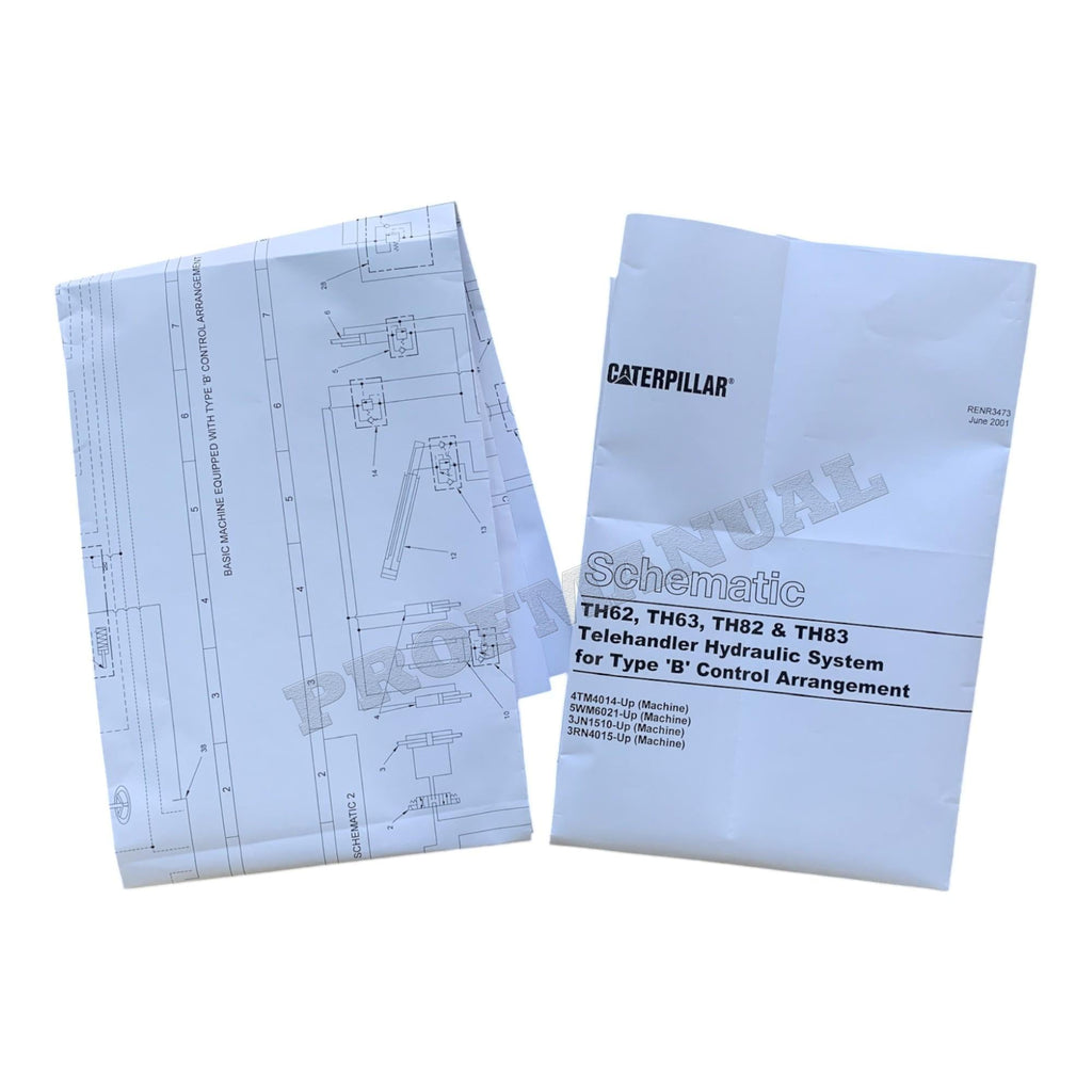 Caterpillar TH62 TH63 TH82 TH83 TeleHANDLER 21 books Full Service Manual *Send seial#