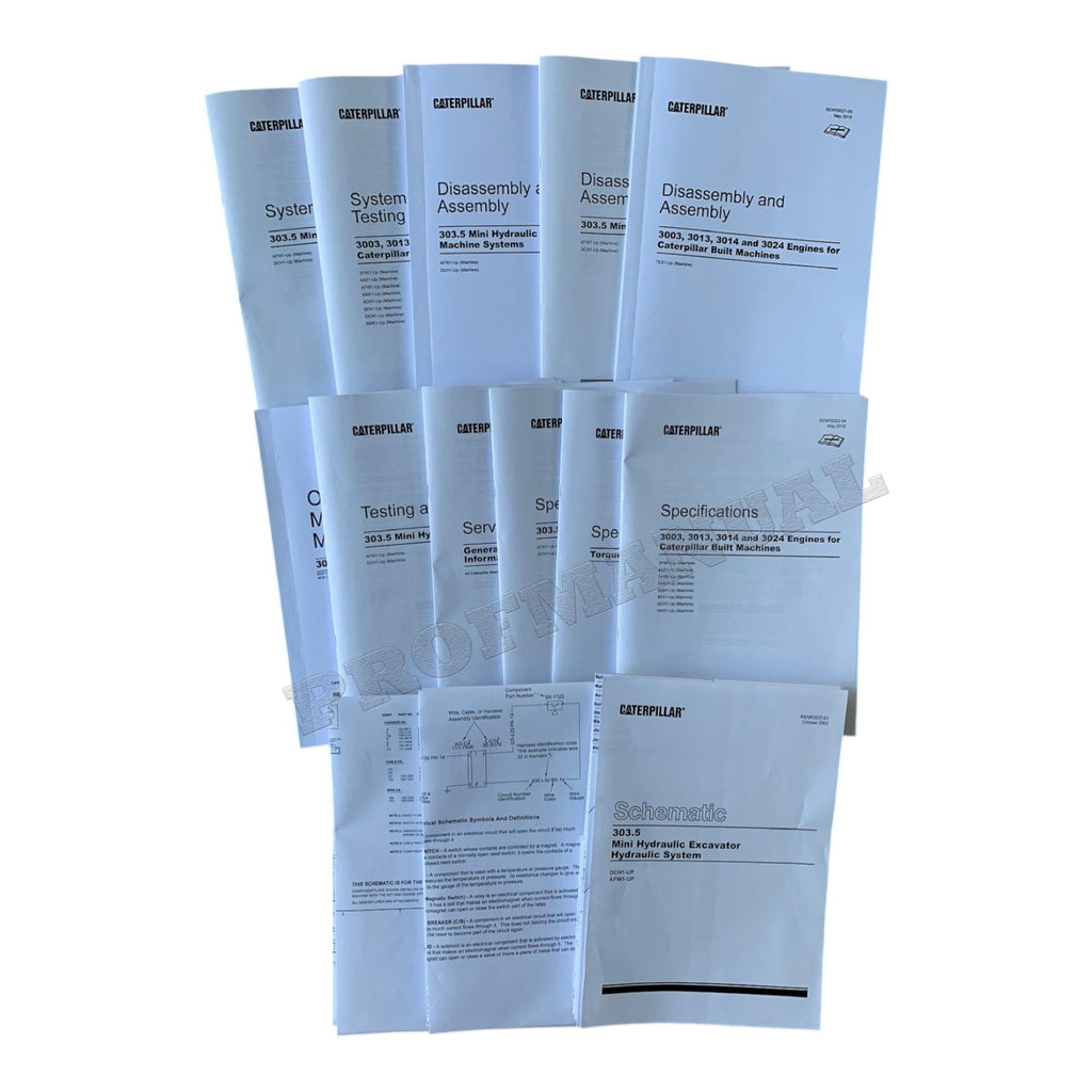 Manual de servicio completo de la miniexcavadora hidráulica Caterpillar 303.5
