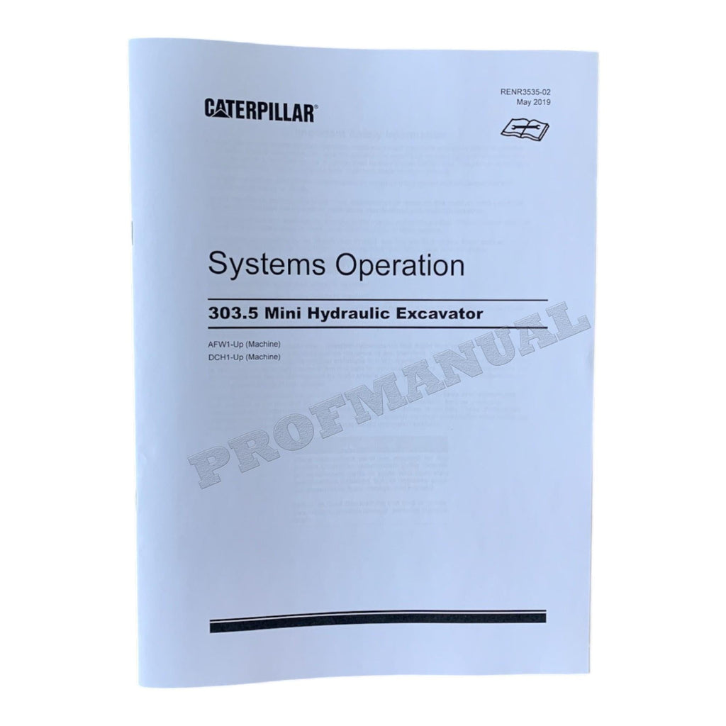 Manual de servicio completo de la miniexcavadora hidráulica Caterpillar 303.5