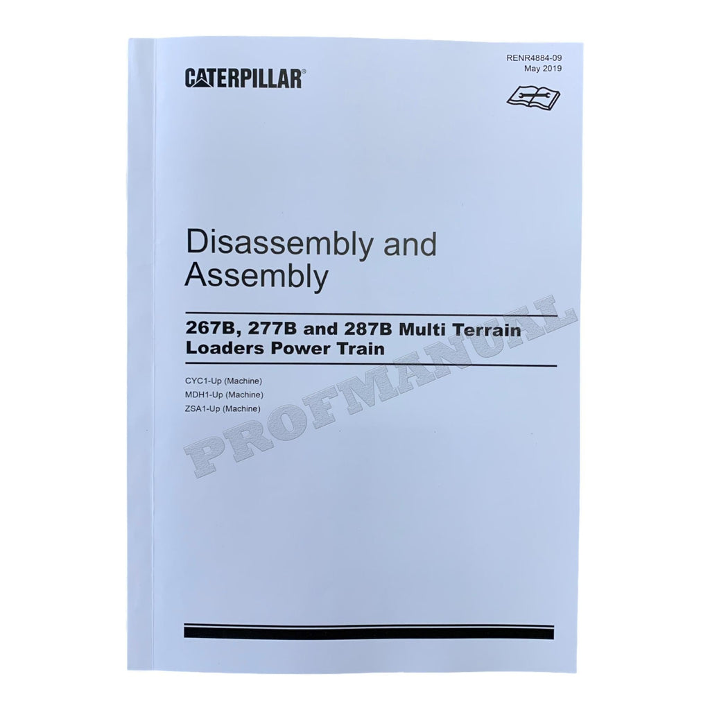 Manual de servicio completo del cargador Caterpillar 267B 277B 287B MDH1-UP *Enviar número de serie