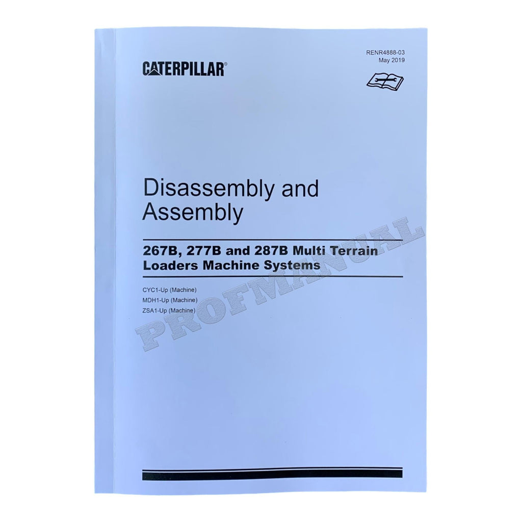 Manual de servicio completo del cargador Caterpillar 267B 277B 287B MDH1-UP *Enviar número de serie
