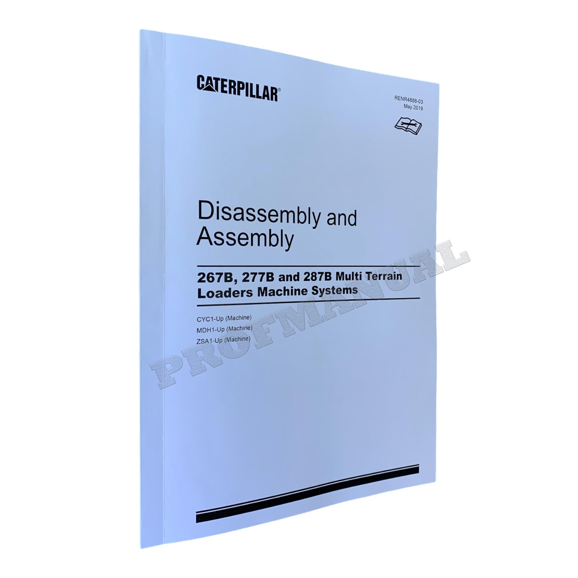 Caterpillar 267B 277B 287B Loader Machine System Service Manual Disassem Assem